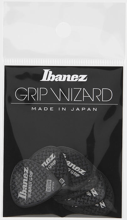 IBANEZ Grip Wizard Series Rubber Grip Flat Pick - 6 pcs