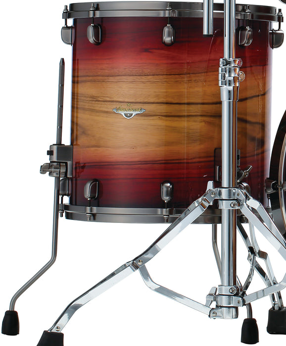 TAMA Starclassic Maple Exotic Floor Tom 18" x 16" - Ruby Pacific Walnut Burst/Smoked Black Nickel HW
