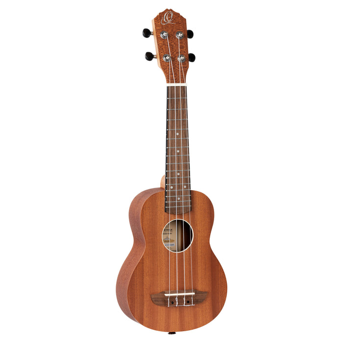 ORTEGA Timber Series Soprano Ukulele 4 String - Sapele Natural + Bag