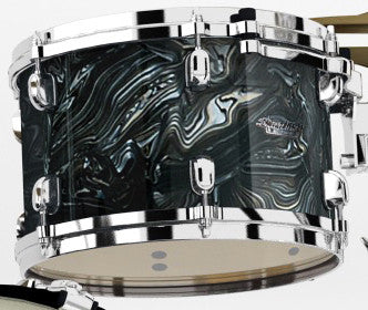 TAMA Starclassic Maple Duracover Wrap Rack Tom 12" x 8" - Charcoal Swirl/Chrome HW
