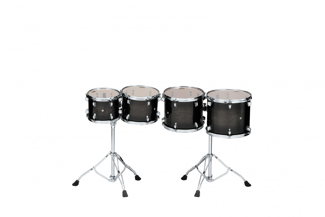 TAMA Mid-Pitched Concert Tom Set 4 pcs. - Transparent Black Burst/Chrome HW