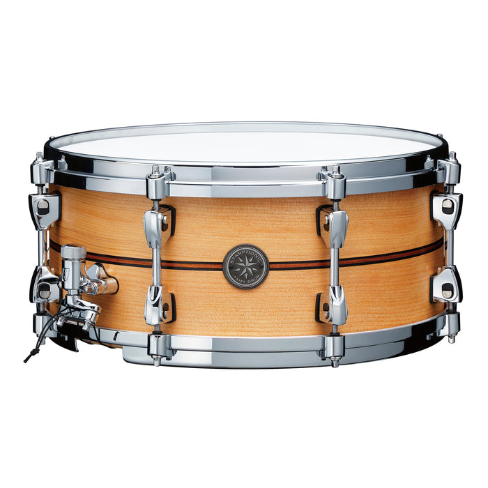 TAMA Starphonic Spruce Snare Drum 14" x 6" - Satin Natural Spruce/Chrome HW