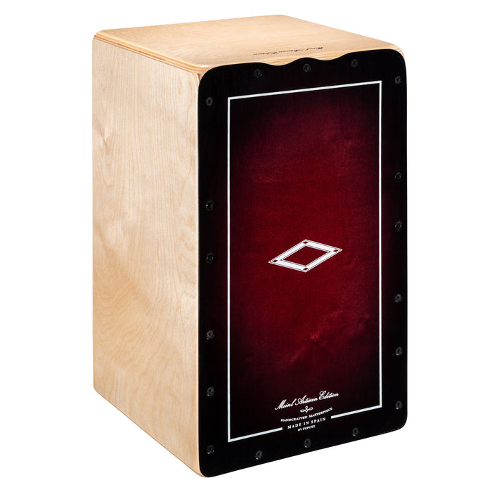 MEINL Percussion Artisan Edition Series String Cajon Tango Line - Red Fade