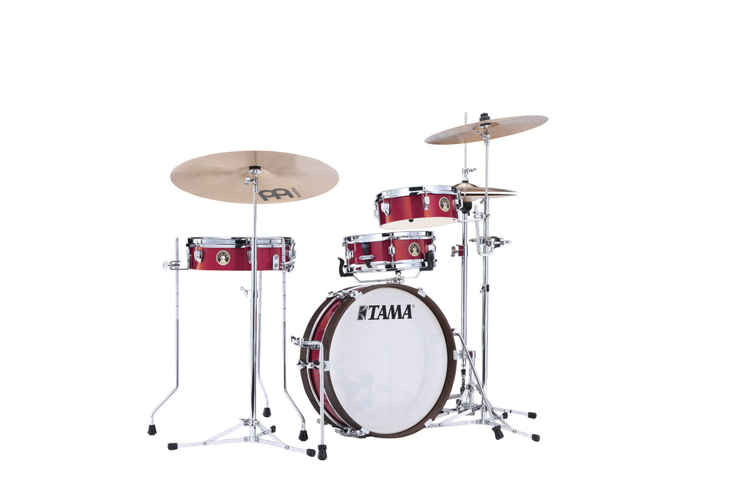 TAMA Club-Jam Pancake Shell Kit 4 pcs - Burnt Red Mist/Chrome HW