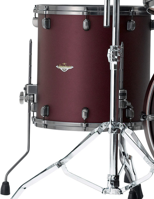 TAMA Starclassic Maple Lacquer Floor Tom 14" x 14" - Burgundy Metallic/Smoked Black Nickel HW