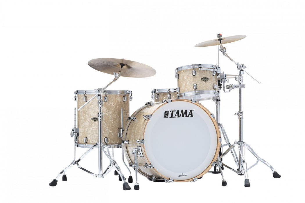 TAMA Starclassic Walnut/Birch Duracover Wrap Shell Kit 3 pcs - Vintage Marine Pearl/Chrome HW