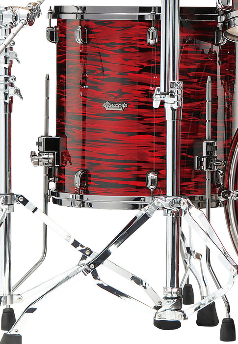 TAMA Starclassic Maple Duracover Wrap Floor Tom 18" x 16" - Red Oyster/Black Nickel HW