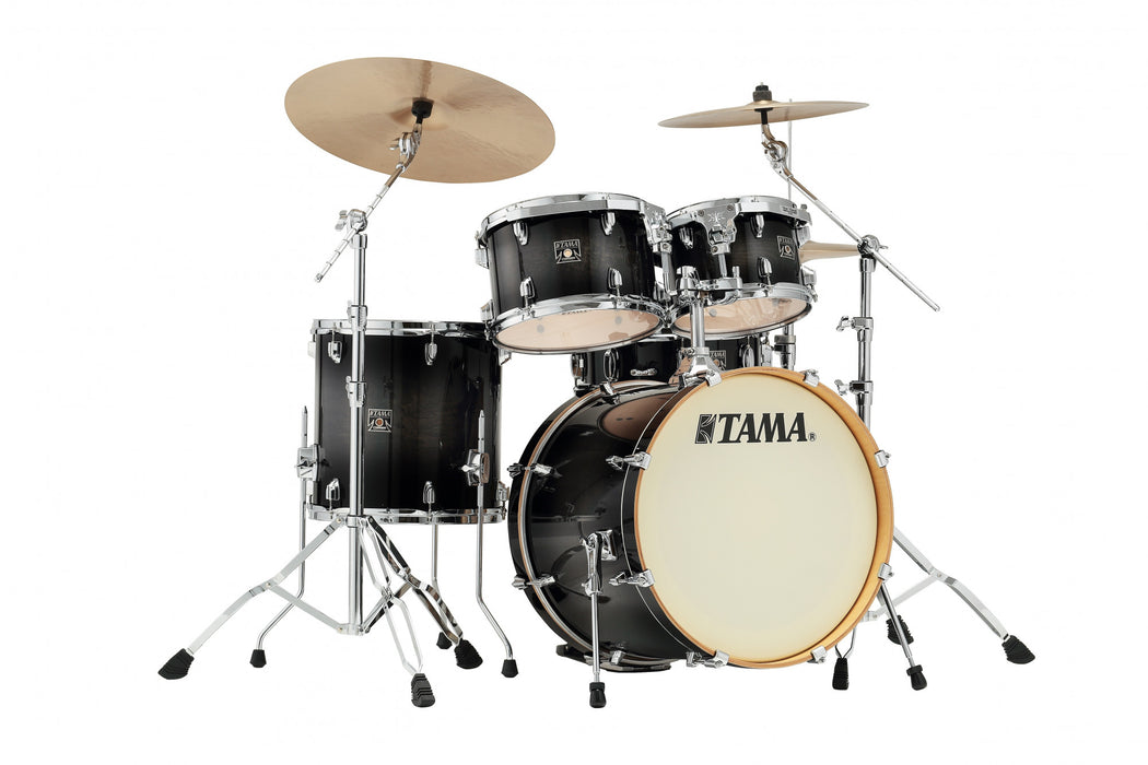 TAMA Superstar Classic Drum Set 5 pcs - Transparent Black Burst/Chrome HW + SM5W Hardware Kit