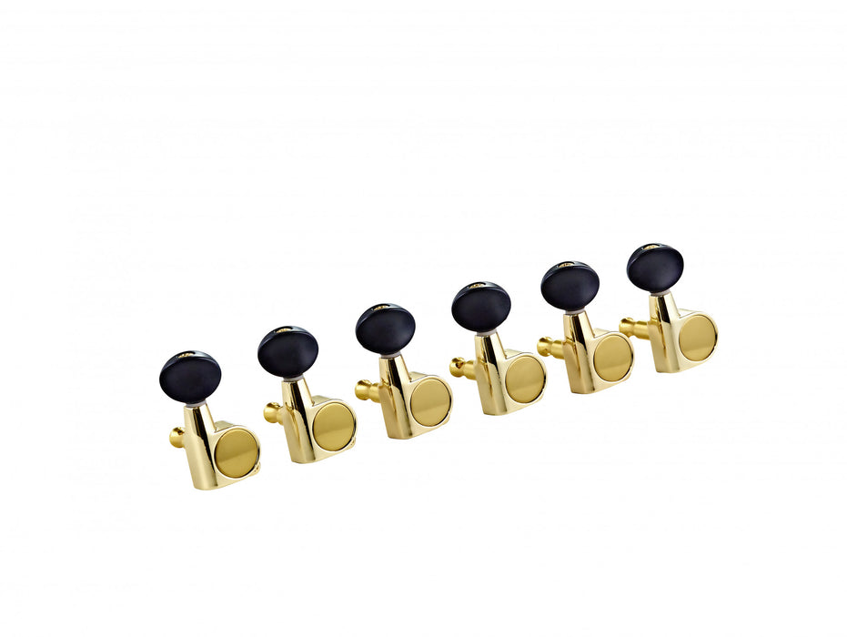 ORTEGA 6 in Line Guitar Tuning Machines - Gold