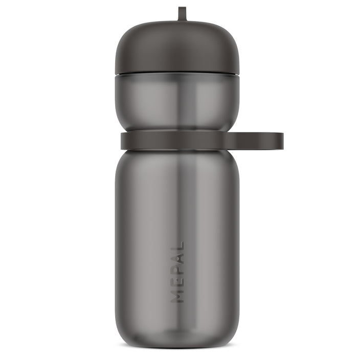Mepal Bidon sportowy ze sЕ‚omkД… Flip Active 600 ml Graphite Black 103003041800