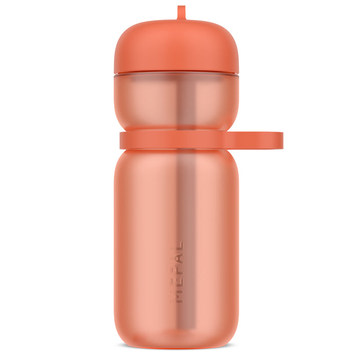 Mepal Bidon sportowy ze sЕ‚omkД… Flip Active 600 ml Peach Orange 103003073900