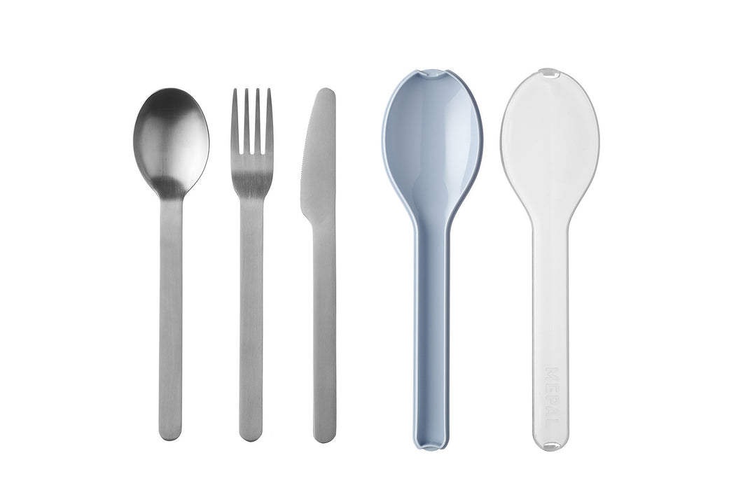 Mepal Ellipse 3pc cutlery set nordic blue new 105760015700
