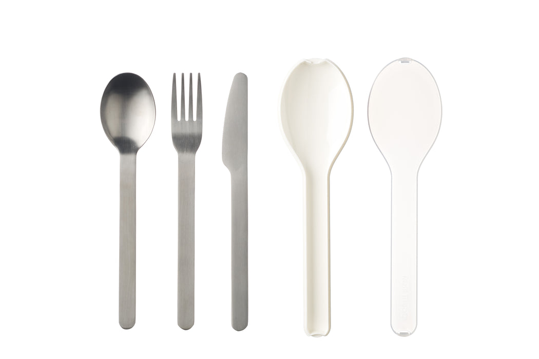 Mepal Ellipse white cutlery set of 3 105760030600