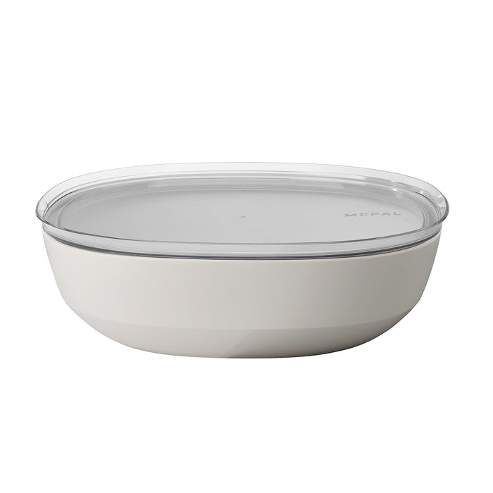 Mepal Silueta 4000 ml Nordic White bowl with lid 105938032500