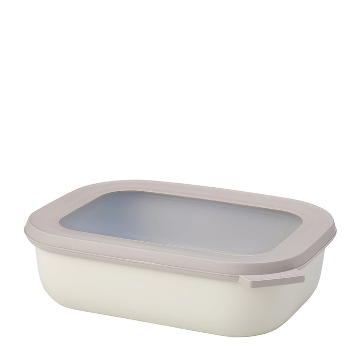 Mepal Cirqula rectangular bowl 1000ml Nordic White 106255032500