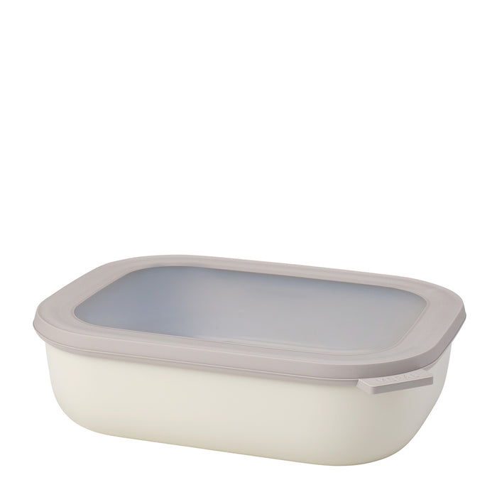 Mepal Cirqula rectangular bowl 2000ml Nordic White 106259032500