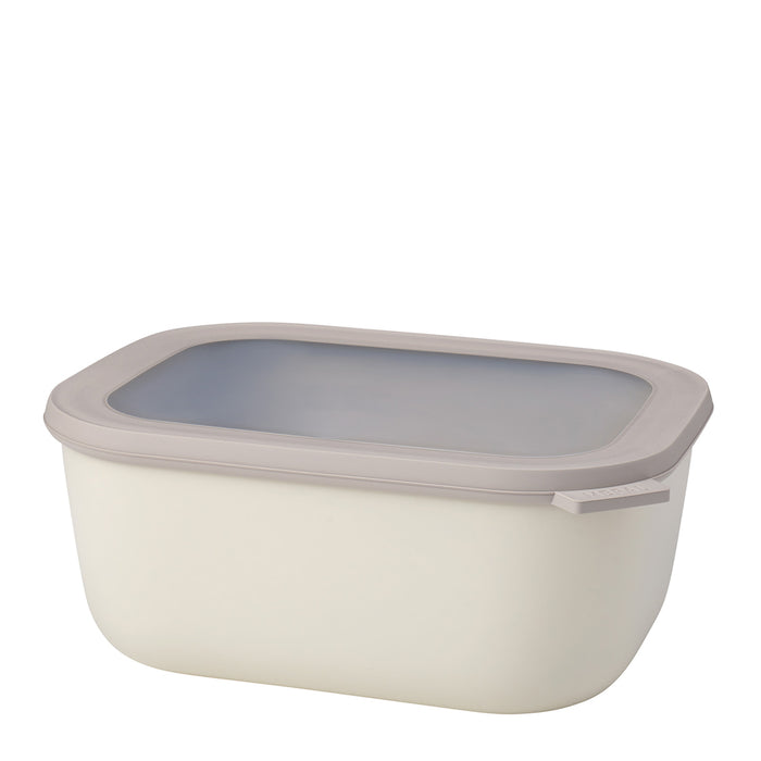 Mepal Cirqula rectangular bowl 3000ml Nordic White 106261032500