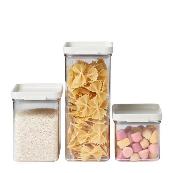 Mepal Set of three Omnia Nordic white containers 106400032500