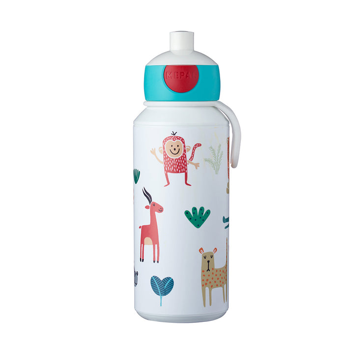 Mepal Campus 400ml Animal Friends pop-up baby bottle 107410065373