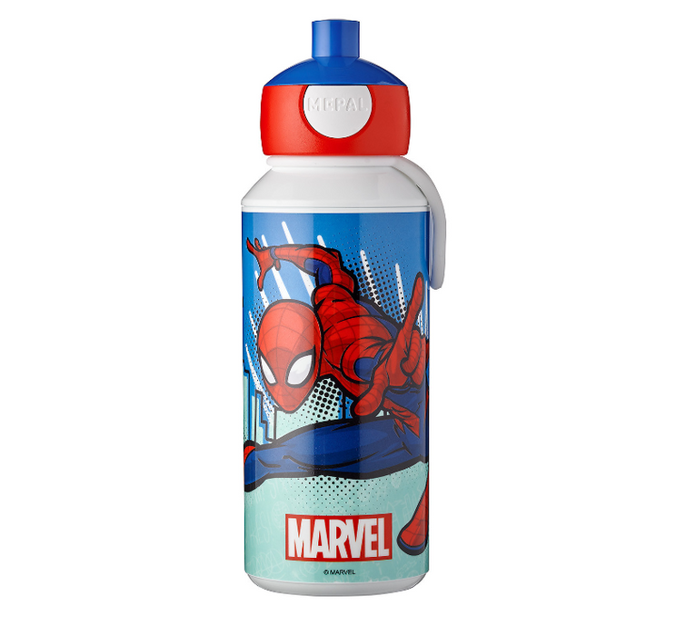 Mepal Campus 400ml Spiderman pop-up baby bottle 107410065396