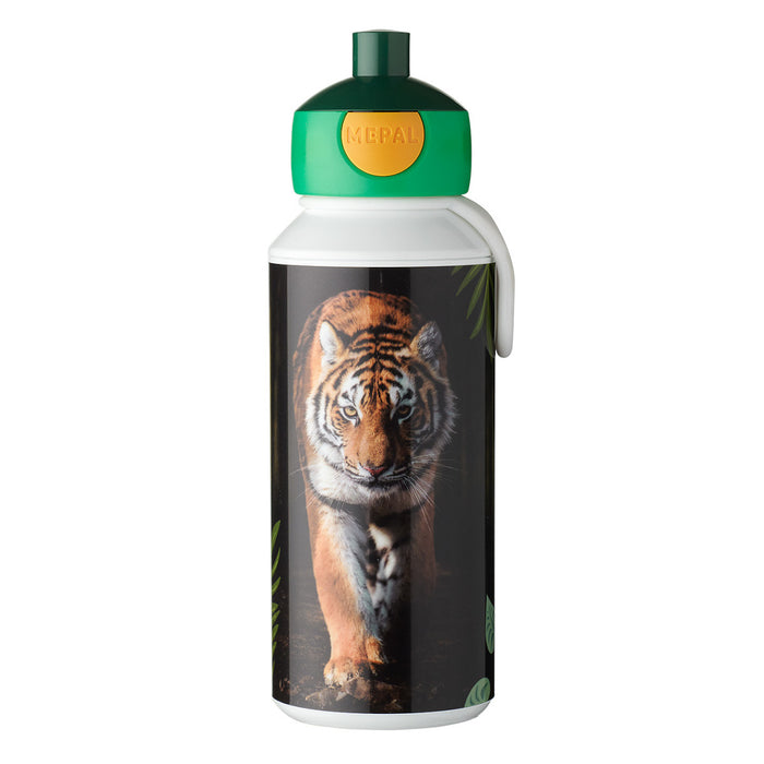 Mepal Campus 400ml Wild Tiger pop-up baby bottle 107410065402