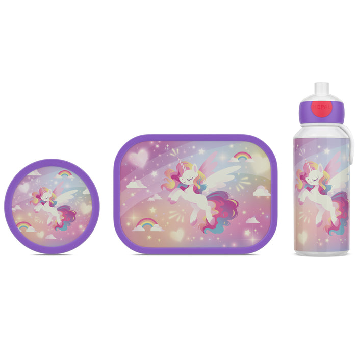 Mepal Lunch set Campus 3 el. Unicorn Glow 107410865411