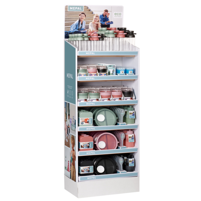Mepal Display Mepal 4 On The Go + Vita - Nordic Sage/Black/Mauve 1/4 pallet
