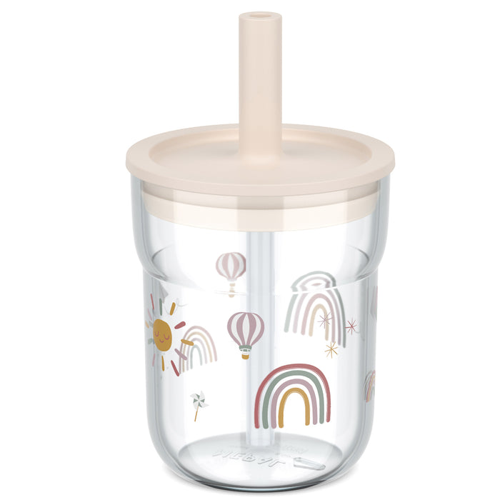 Mepal Szklanka dzieciД™ca ze sЕ‚omkД… Mio 250ml Sunshine & Rainbow 108023065245