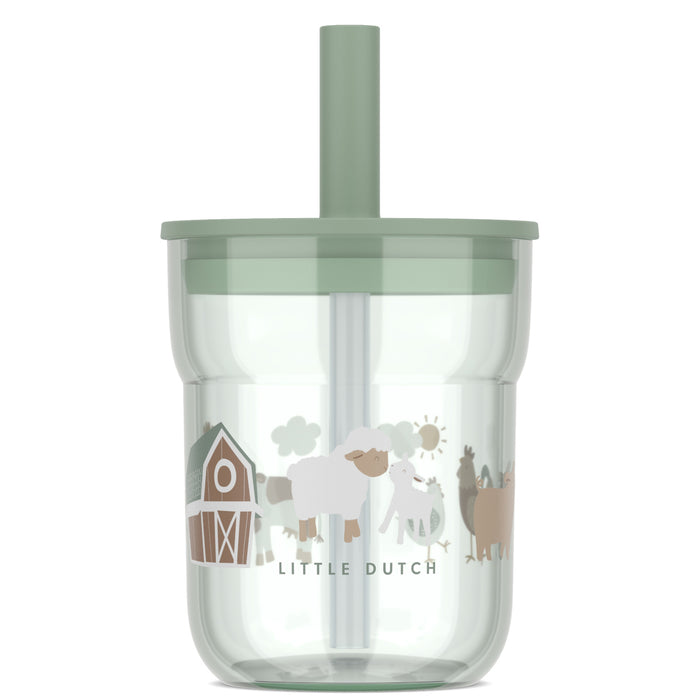 Mepal Szklanka dzieciД™ca ze sЕ‚omkД… Mio 250ml Little Farm 108023065399