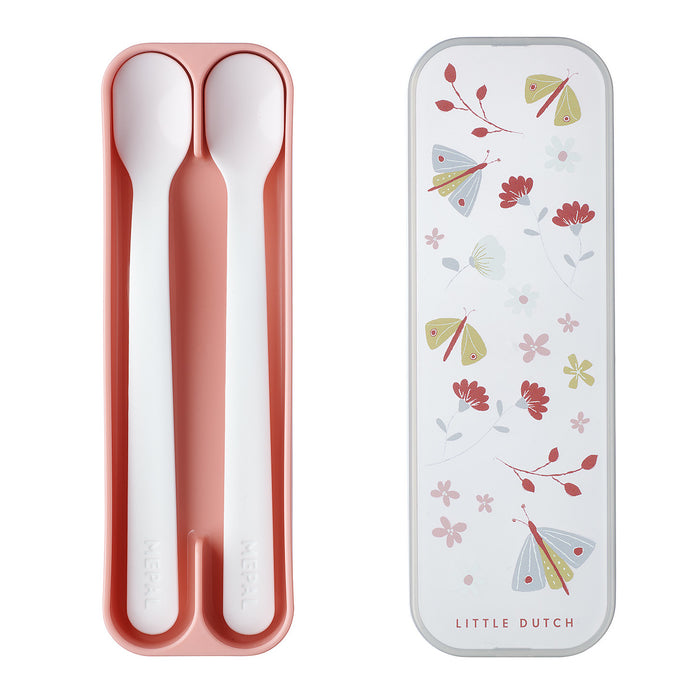 Mepal 2 Mio Flowers &amp; Butterflies Feeding Spoons 108032065243