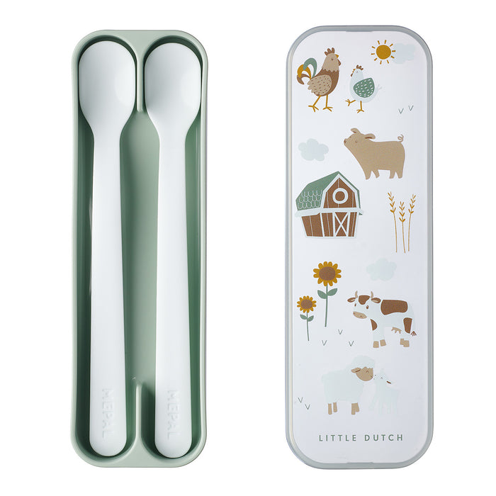 Mepal 2 Mio Little Farm feeding spoons 108032065399