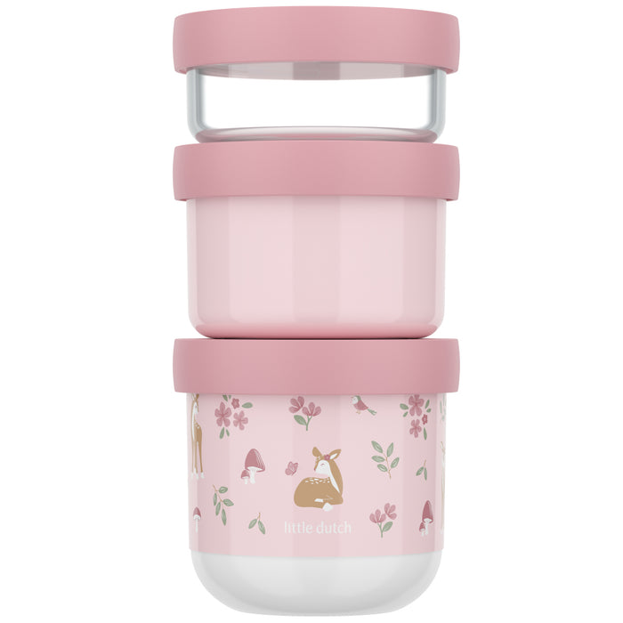 Mepal Pojemnik na przekД…ski piД™trowalny Mio 3-czД™Е›ciowy Fairy & Garden 108034065406