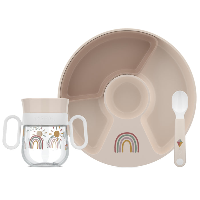 Mepal DzieciД™cy zestaw obiadowy 3-szt. Mio Sunshine & Rainbow 108040565245