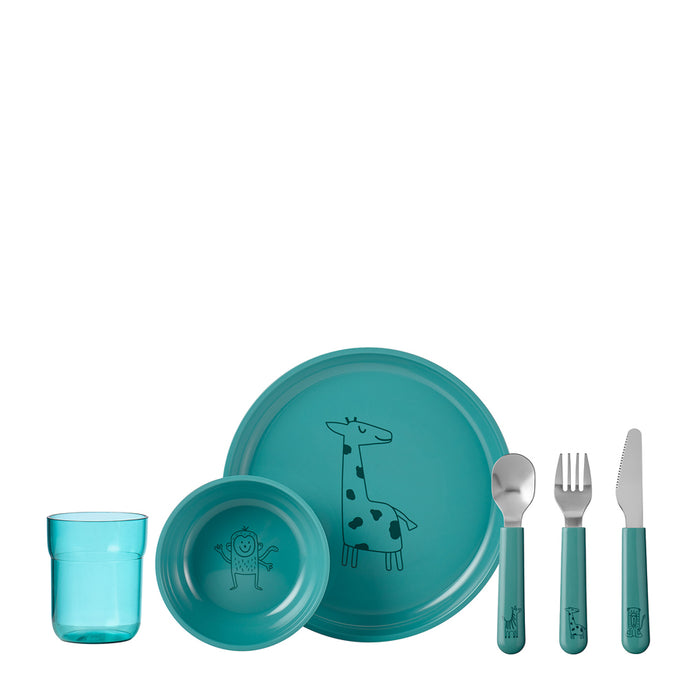 Mepal Children's 6-piece dinner set Mio Deep Turquoise 108041012400