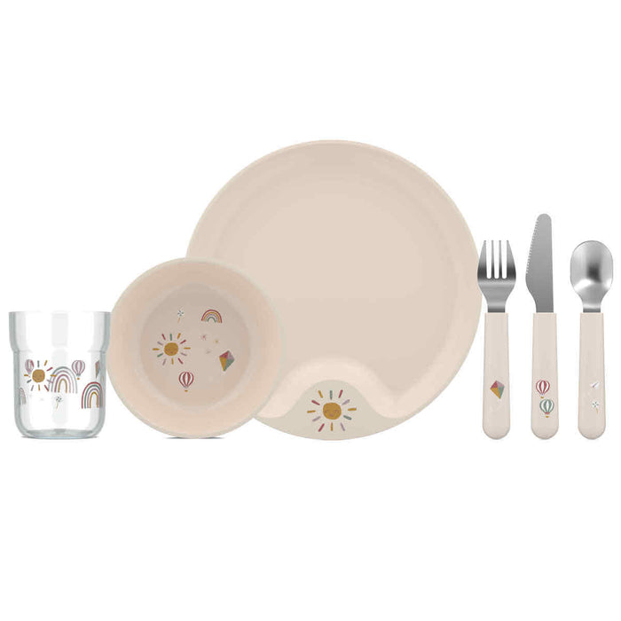 Mepal Zestaw obiadowy dzieciД™cy 6-szt. Mio Sunshine & Rainbow 108041065245