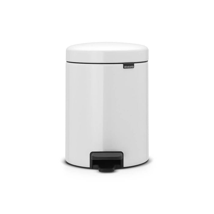 Brabantia Newicon 5l pedal waste garbage can white 112065