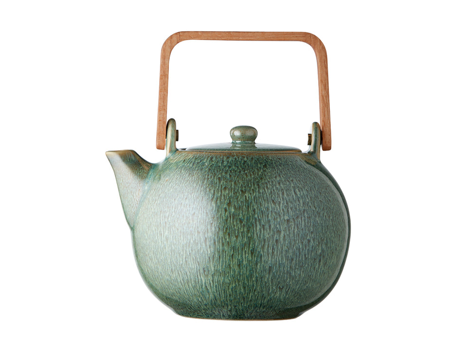 Bitz Stoneware jug with strainer 1.2l green 11250