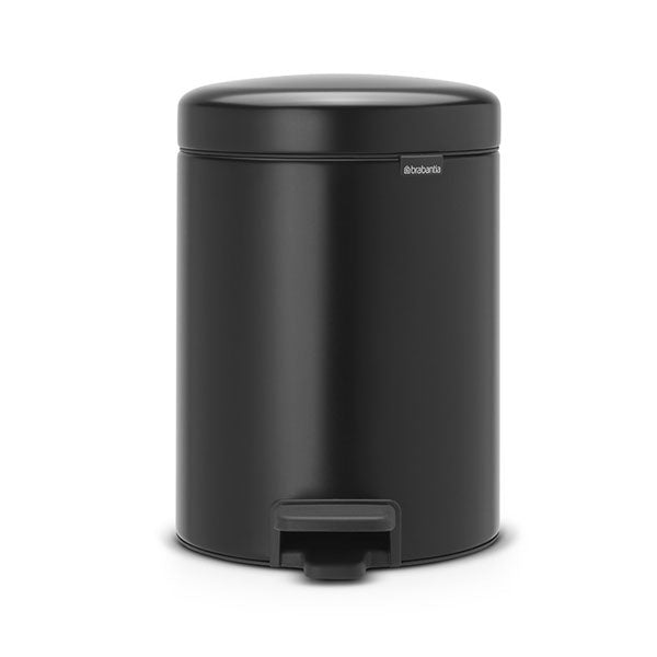Brabantia Newicon pedal waste basket 5l mat black 112928