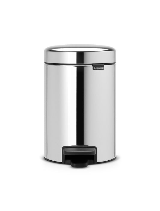 Brabantia Pedal garbage can 3l steel 113147 Newicon