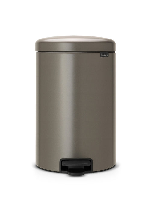 Brabantia Newicon 20l pedal garbage can platinum 114045