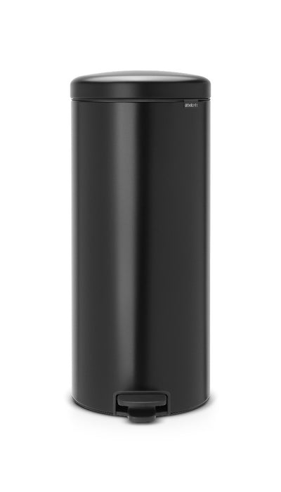 Brabantia Newicon 30l pedal garbage can matte black 114540