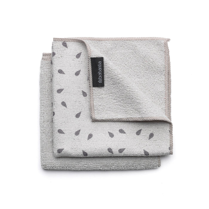Brabantia Microfiber cloths 2 pcs light gray 117688