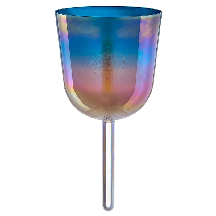 Meinl Sonic Energy 4.5" Essence Solfeggio Crystal Singing Bowl Mi 528 Hz, Sunrise Blue