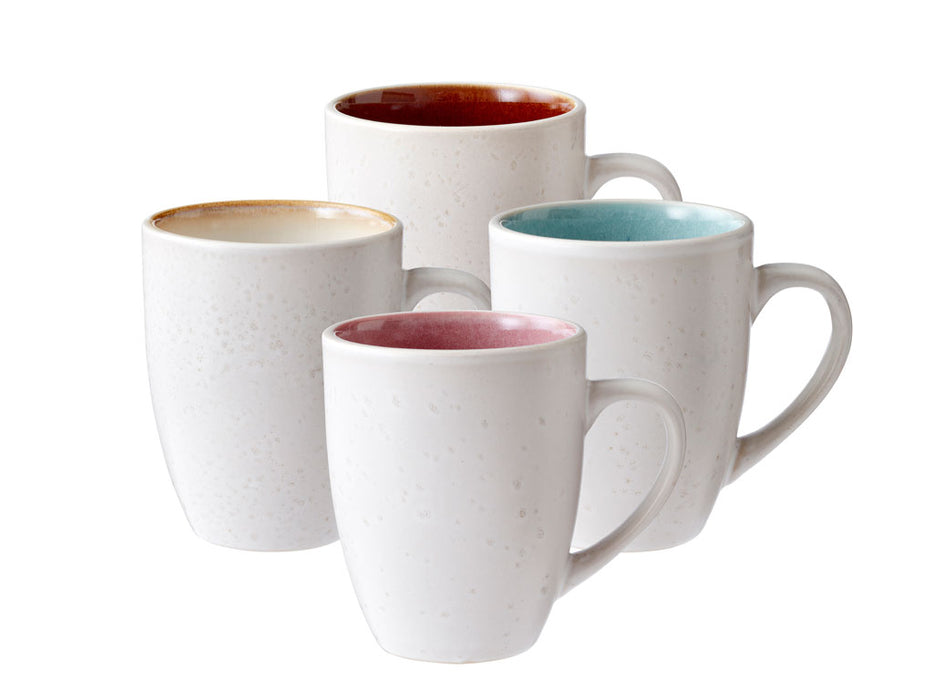 Bitz Set of mugs 300ml with ear 4pcs. Cream/light 12607