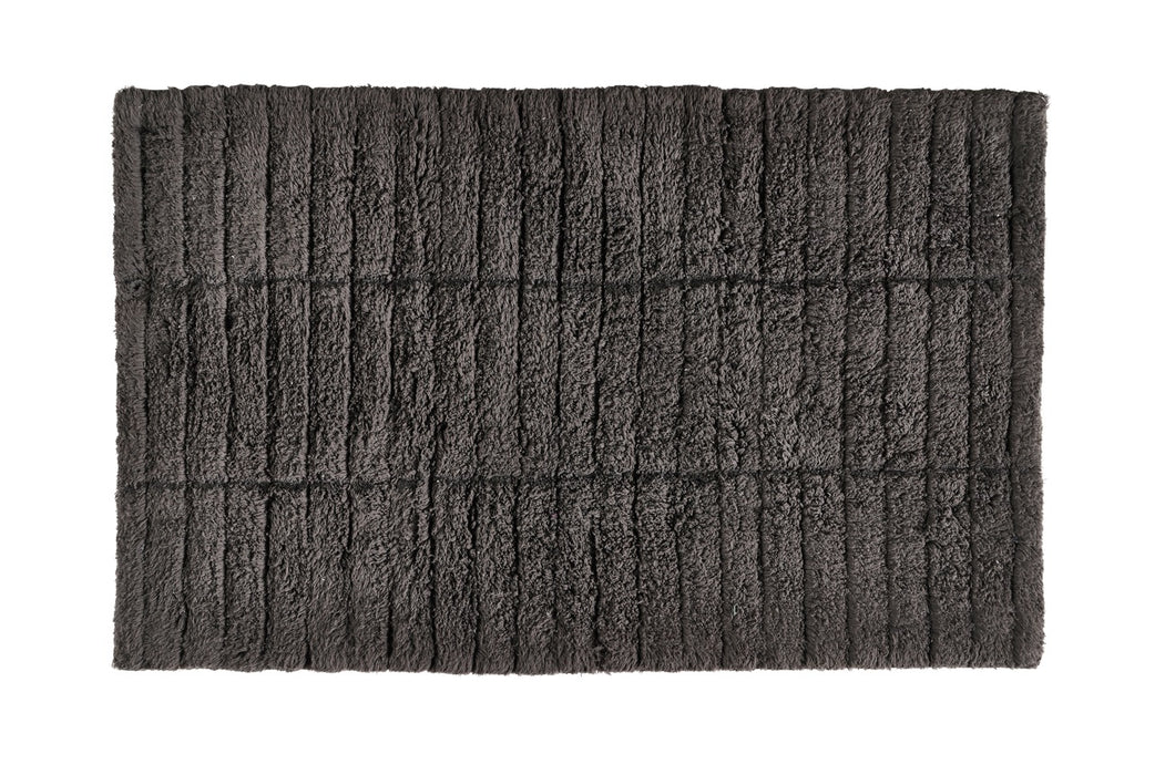 Zone Denmark Bathroom rug 50 x 80 cm Tiles Anthracite 13531