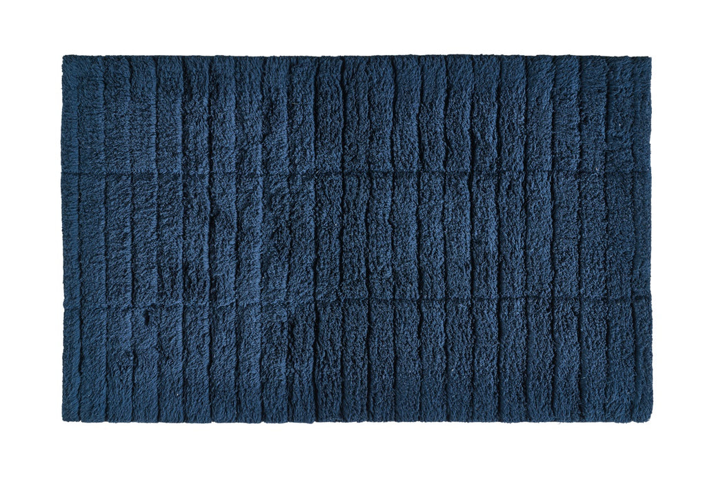 Zone Denmark Bathroom rug 50 x 80 cm Tiles Dark blue 13541