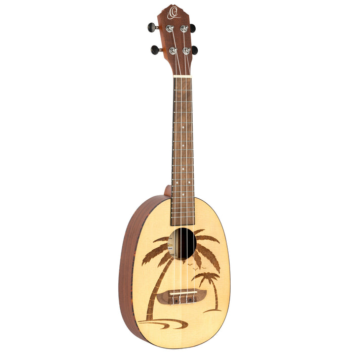 ORTEGA Bonfire Series Concert Ukulele 4 String - Spruce/Sapele Natural
