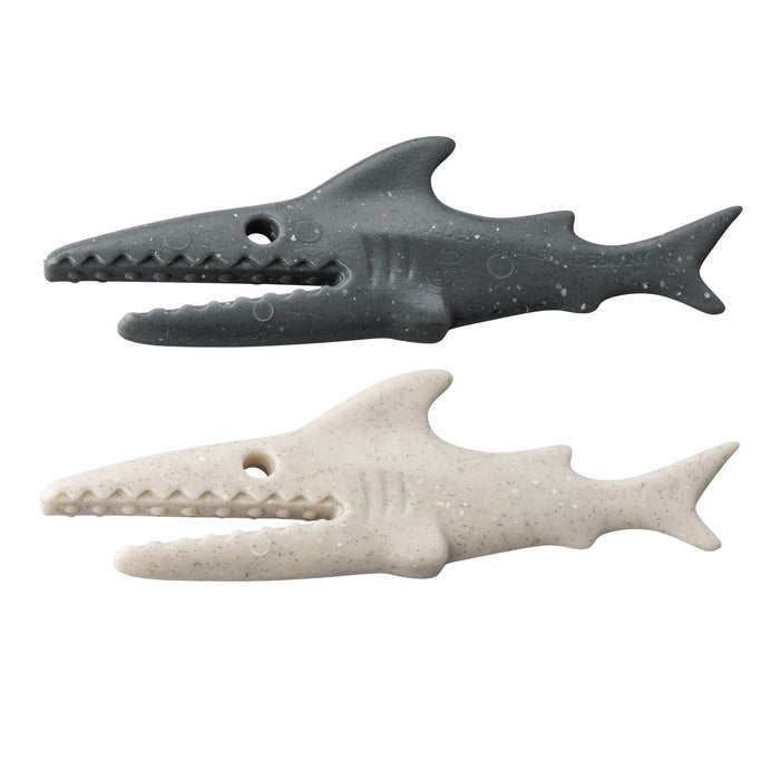 Koziol Sharky clip 20 pieces organic ash grey/ desert sand 1414122