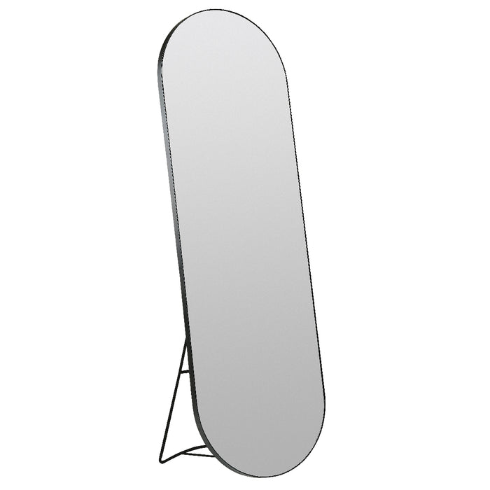 Villa Collection Vasto oval mirror 170 x 55cm Black 14304
