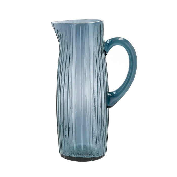 Bitz Kusinth jug 1.2l Blue Glass 14942